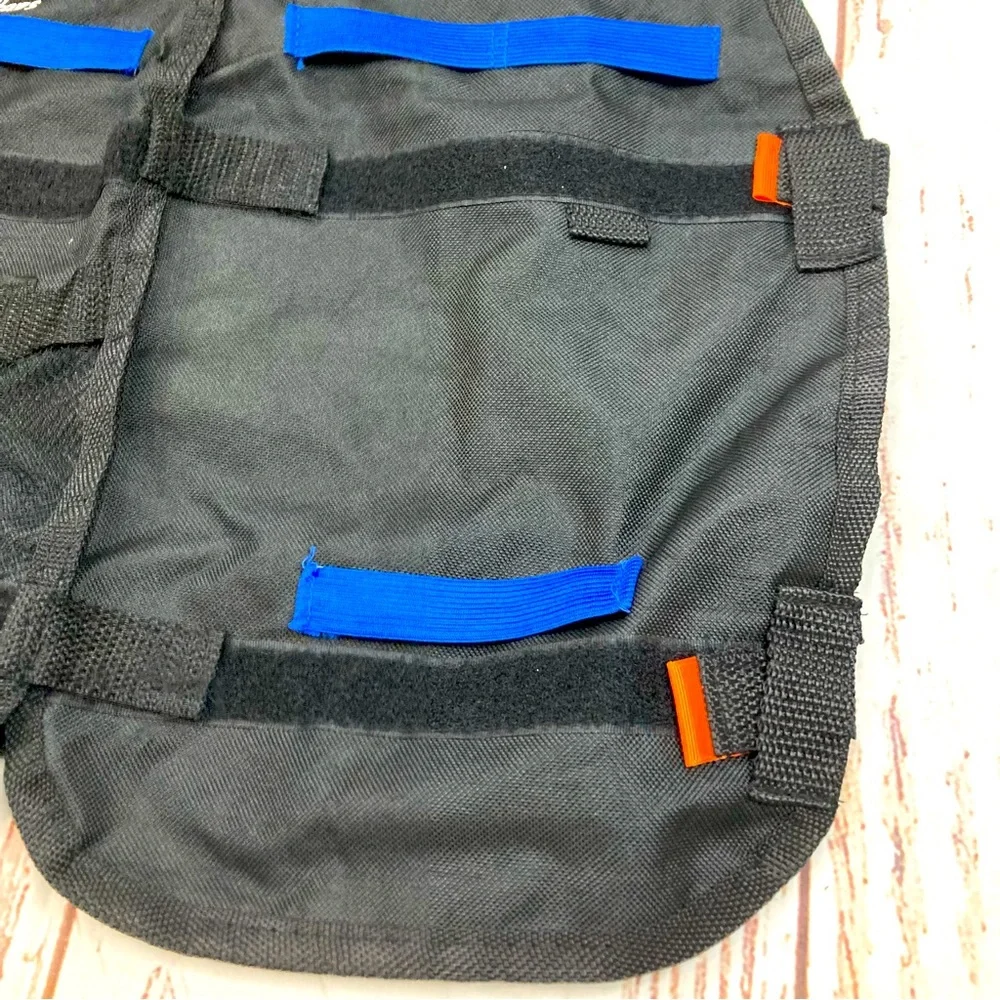 Tactical Nerf Gun Vest 7Seven Toys Black & Cobalt Blue Sz OSFM - Picture 5 of 6